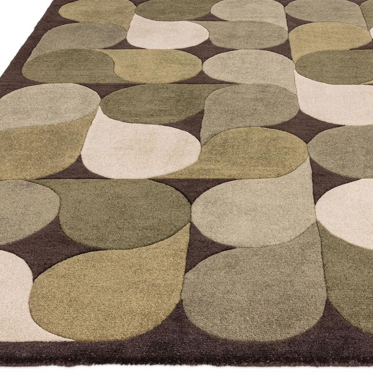 Contemporary Design Romy Rug - Jive Green - Sizes Available
