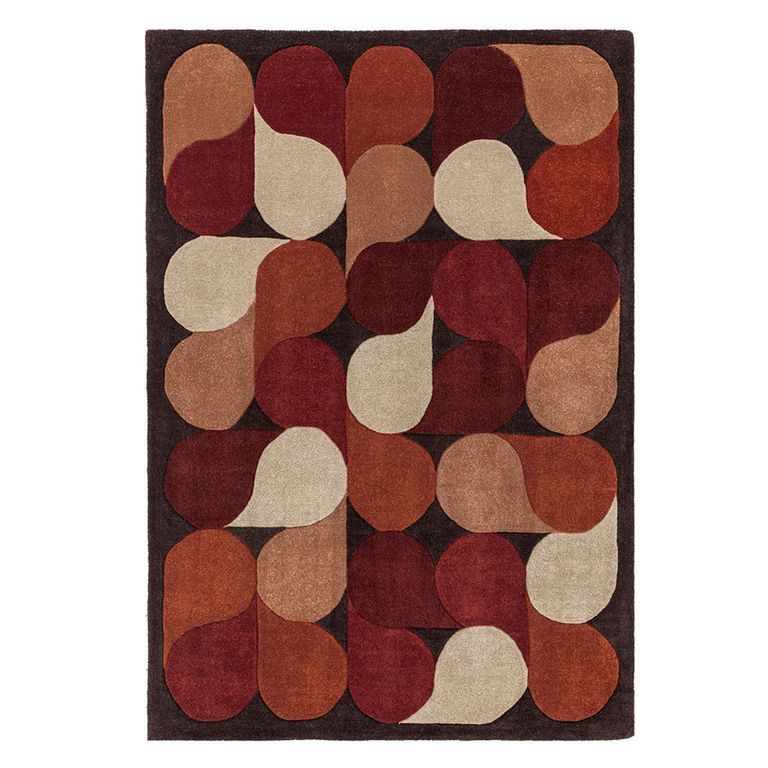 Contemporary Design Romy Rug - Jive Red - Sizes Available
