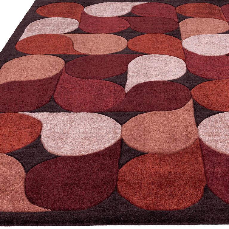 Contemporary Design Romy Rug - Jive Red - Sizes Available