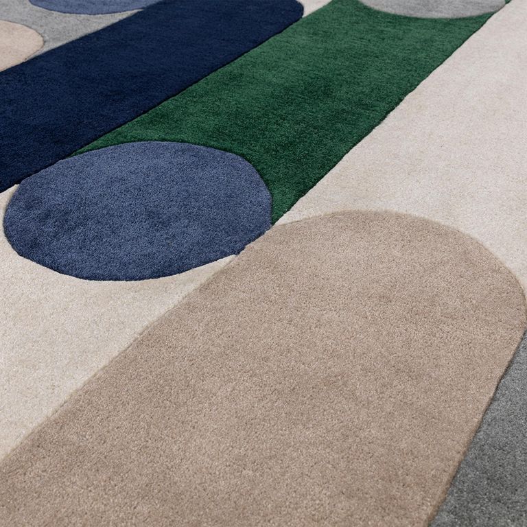 Contemporary Design Romy Rug - Morse - Blue - Sizes Available