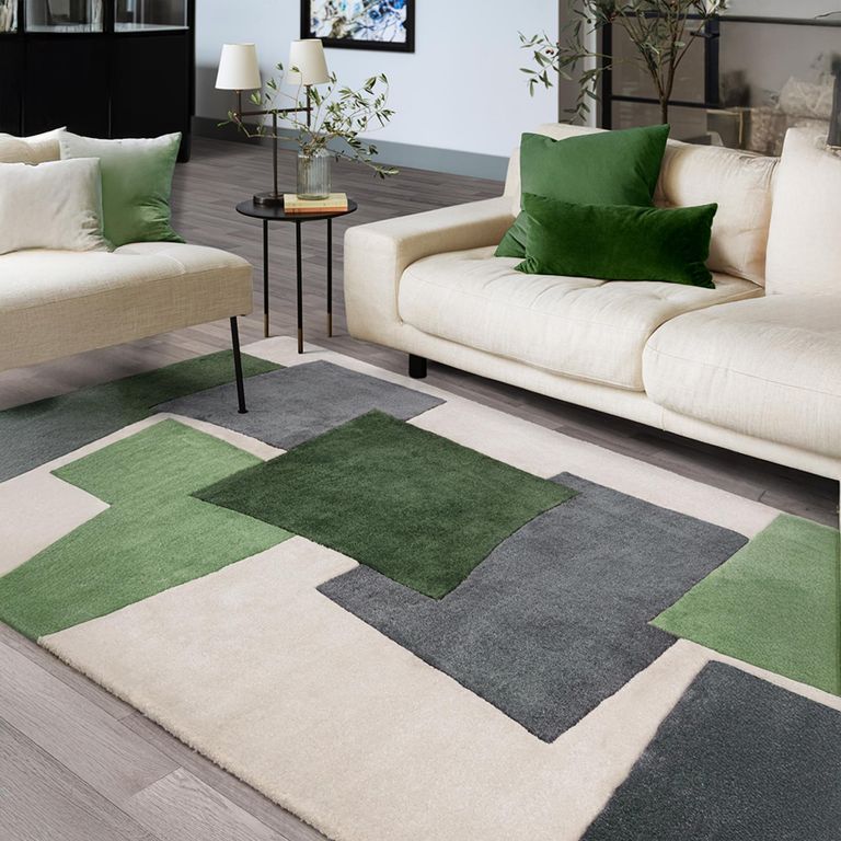 Contemporary Design Romy Rug - Papercut Green - Sizes Available