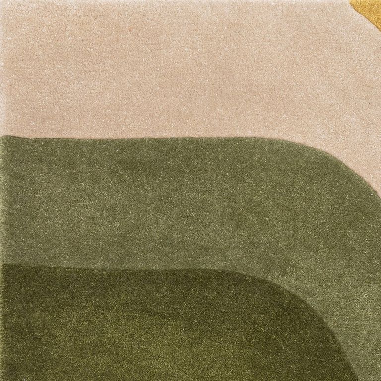 Contemporary Design Romy Rug - Retro - Green - Sizes Available