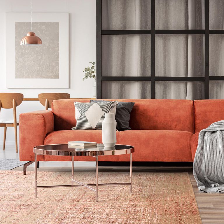 Contemporary Design Torino Rug - Terracotta - Sizes Available