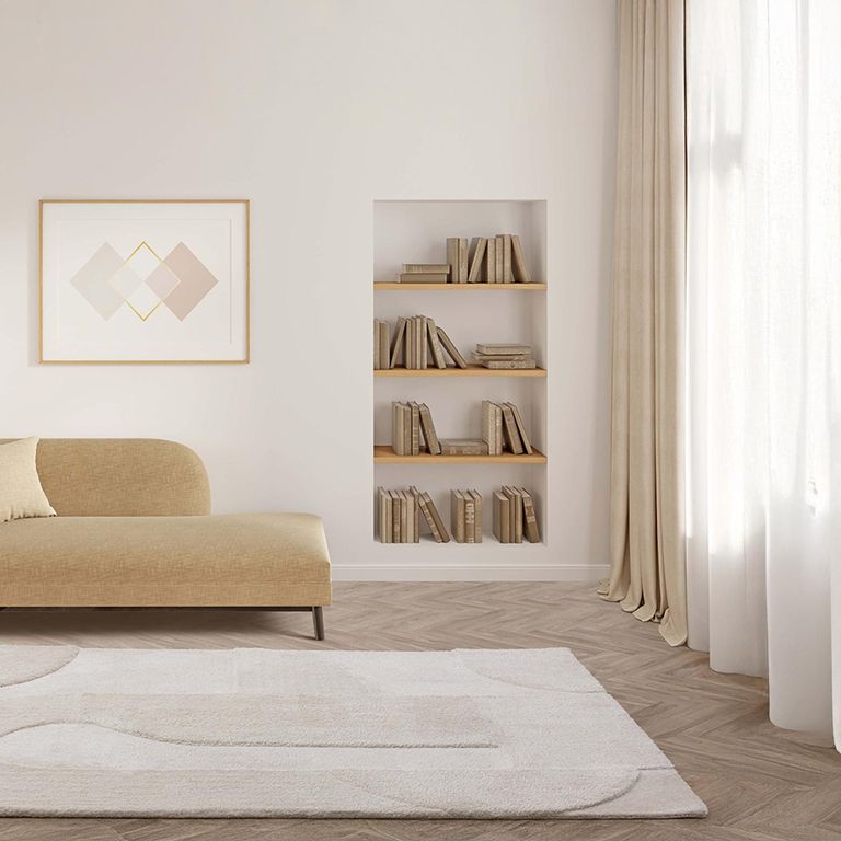 Contemporary Design Tova Rug - Ivory - Sizes Available