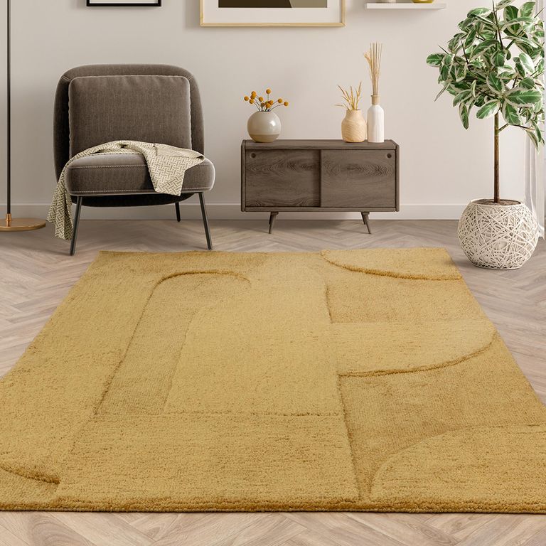 Contemporary Design Tova Rug - Ochre - Sizes Available
