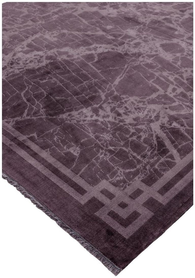 Contemporary Design Zehraya Rug - Border Purple - Sizes Available
