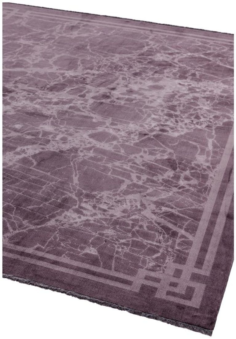 Contemporary Design Zehraya Rug - Border Purple - Sizes Available