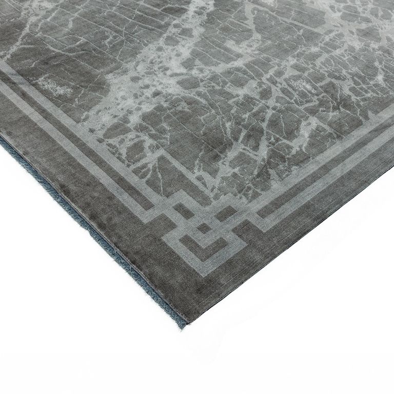 Contemporary Design Zehraya Rug - Border Silver - Sizes Available
