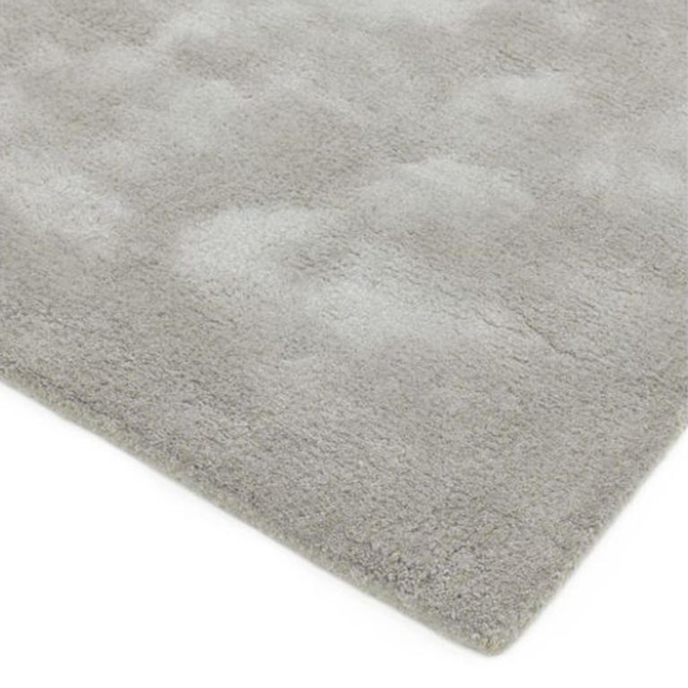 Contemporary Plain Aran Rug - Feather Grey - 120cm x 180cm