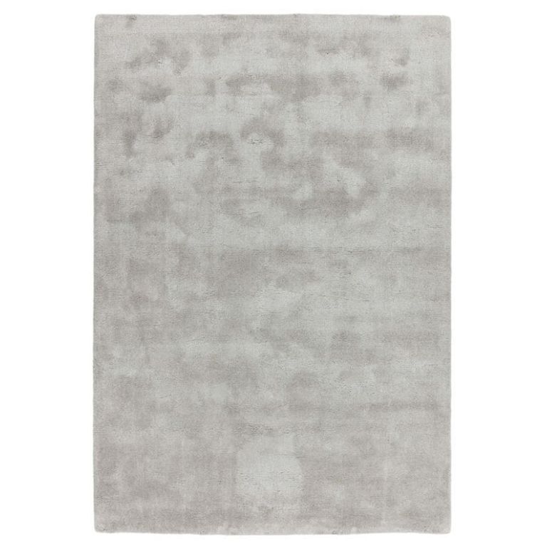 Contemporary Plain Aran Rug - Feather Grey - 120cm x 180cm