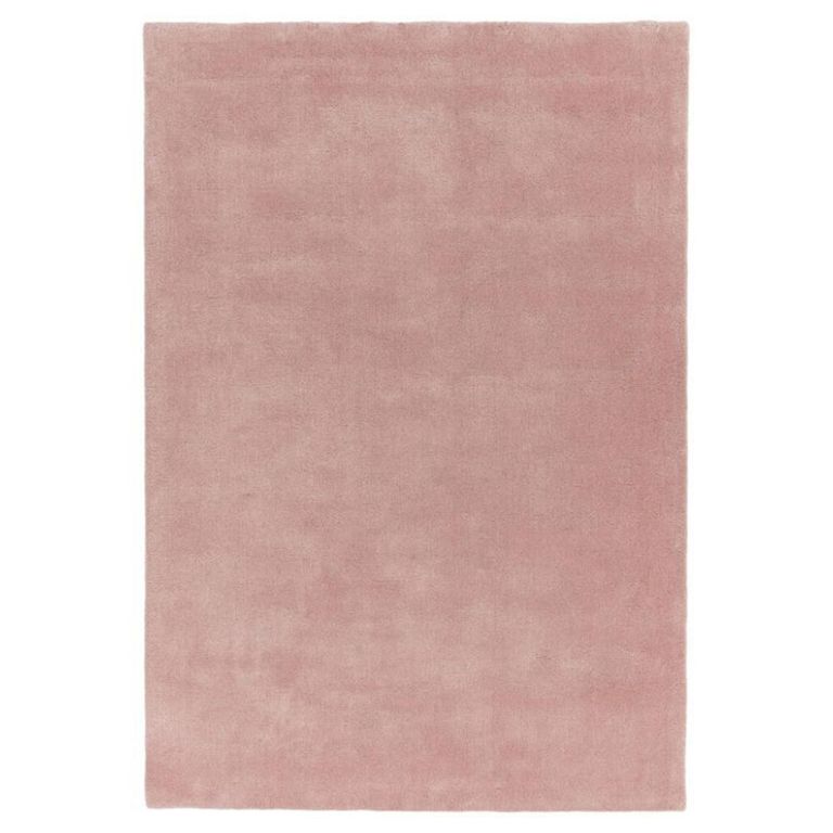 Contemporary Plain Aran Rug - Rose Pink - 160cm x 230cm