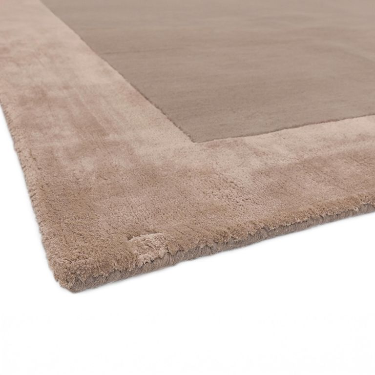 Contemporary Plain Ascot Rug - Sand - Sizes Available