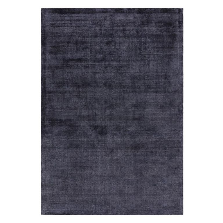 Contemporary Plain Aston Rug - Navy - Sizes Available