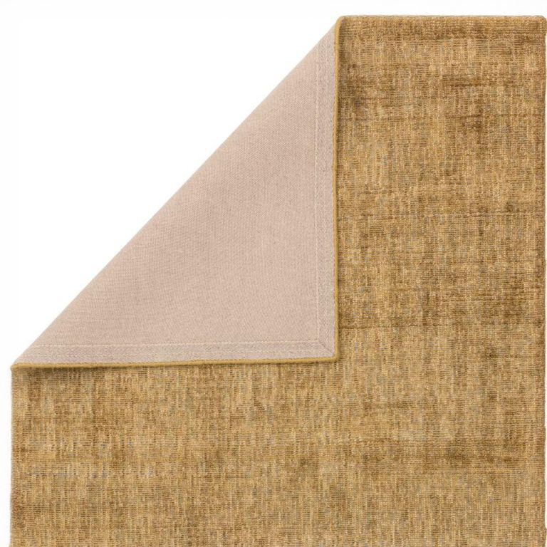 Contemporary Plain Aston Rug - Ochre - Sizes Available