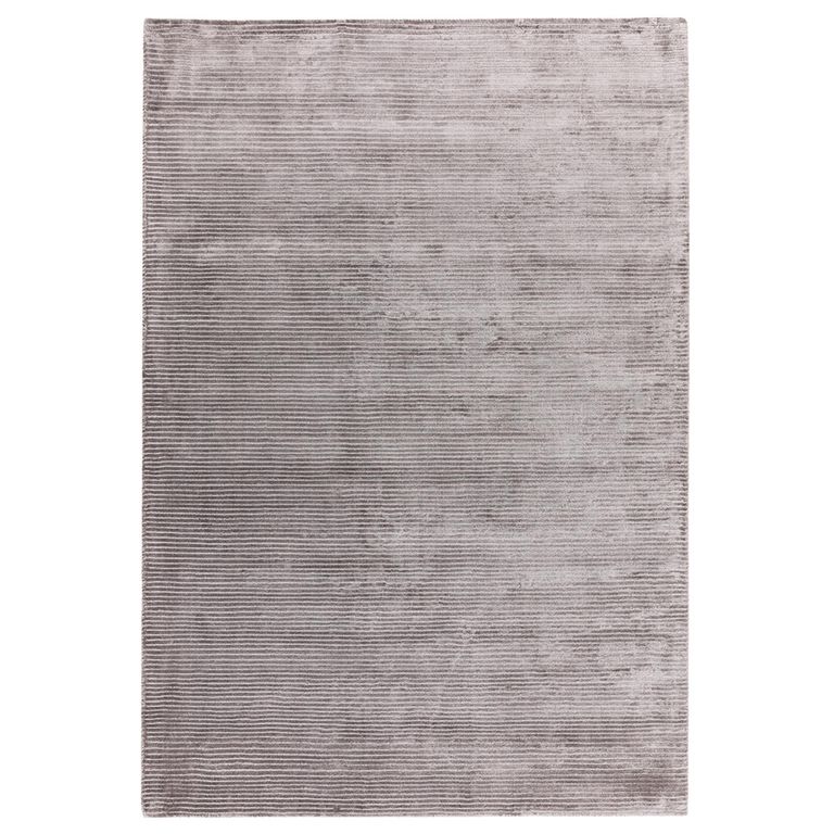 Contemporary Plain Bellagio Rug - Silver - Sizes Available