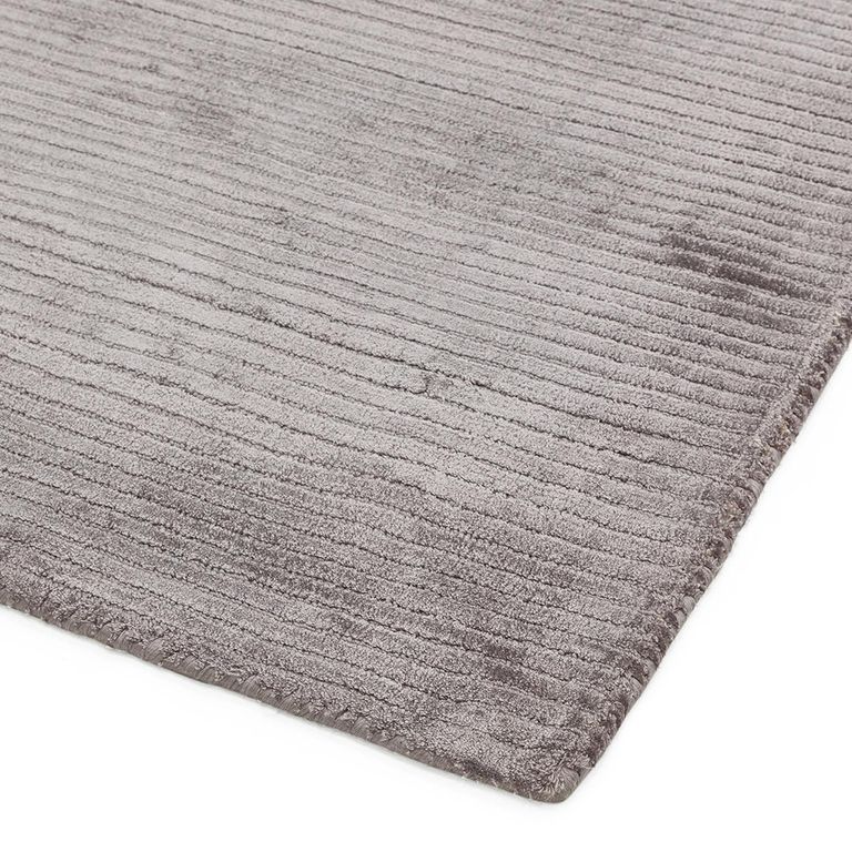 Contemporary Plain Bellagio Rug - Silver - Sizes Available