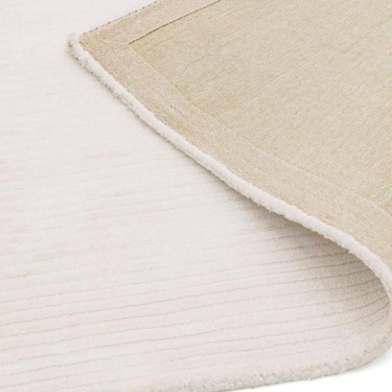 Contemporary Plain Bellagio Rug - White - 120cm x 180cm