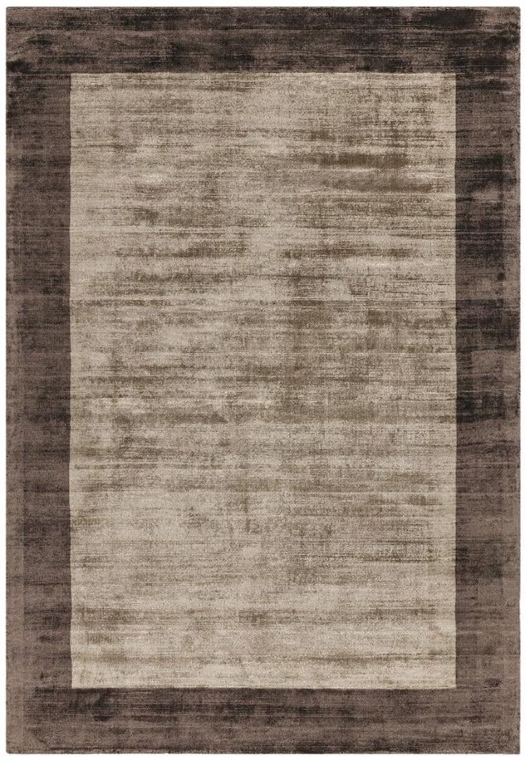 Contemporary Plain Blade Rug - Border 02 - Choco Mocha - Sizes Available