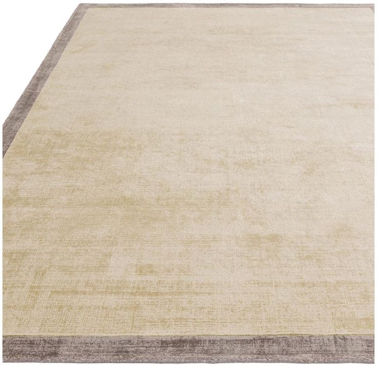 Contemporary Plain Blade Rug - Border 07 - Putty Silver - Sizes Available