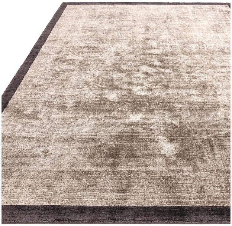 Contemporary Plain Blade Rug - Border 09 - Charcoal Moleskin - Sizes Available