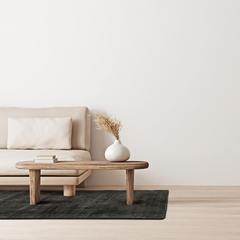 Contemporary Plain Blade Rug - Charcoal - Sizes Available