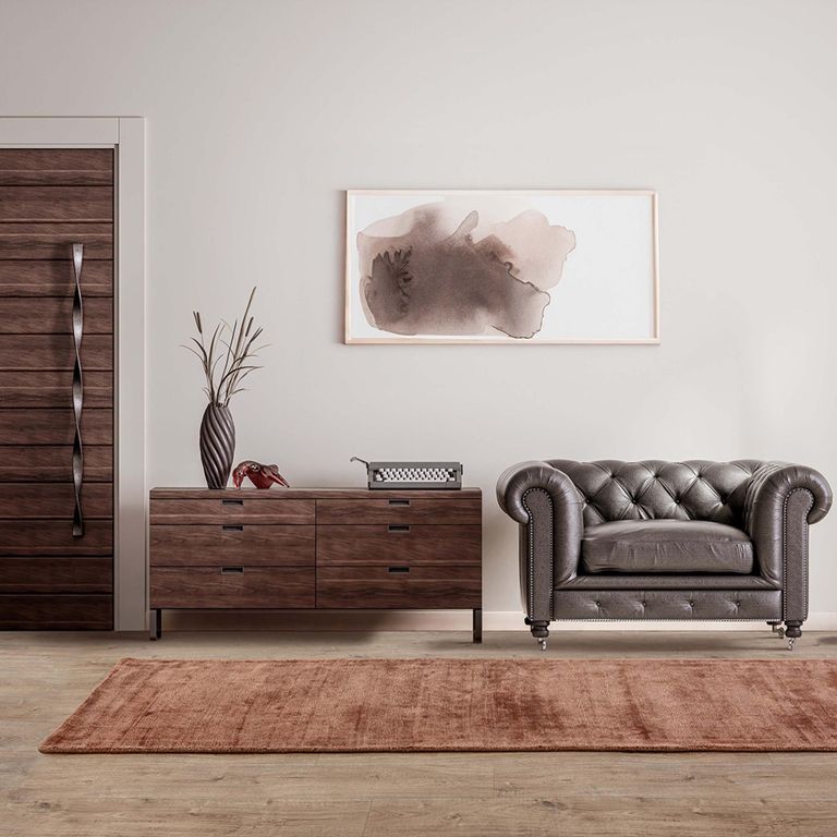 Contemporary Plain Blade Rug - Earth - Sizes Available