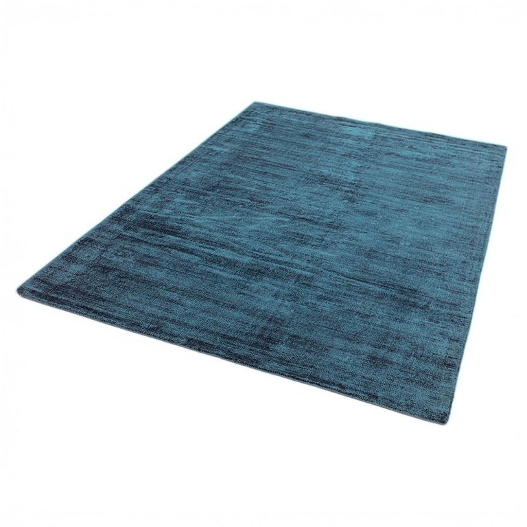 Contemporary Plain Blade Rug - Teal - Sizes Available