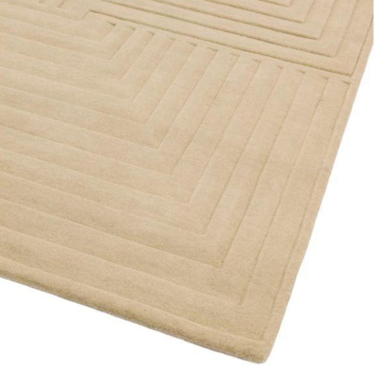 Contemporary Plain Form Geometric Rug - Natural - 200cm x 290cm