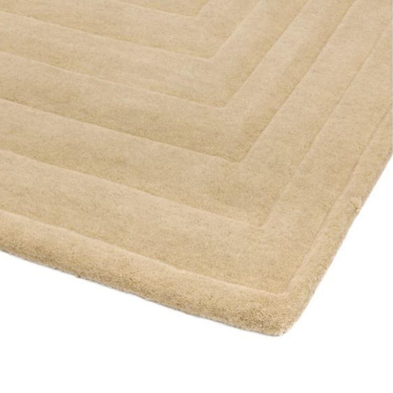 Contemporary Plain Form Geometric Rug - Natural - 200cm x 290cm
