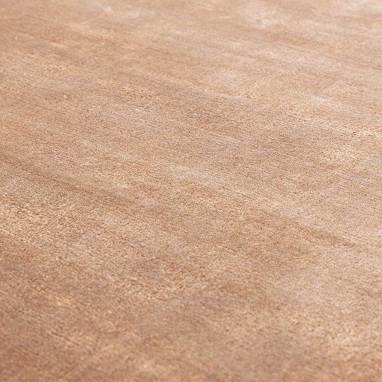 Contemporary Plain Gleam Rug - Copper - Sizes Available