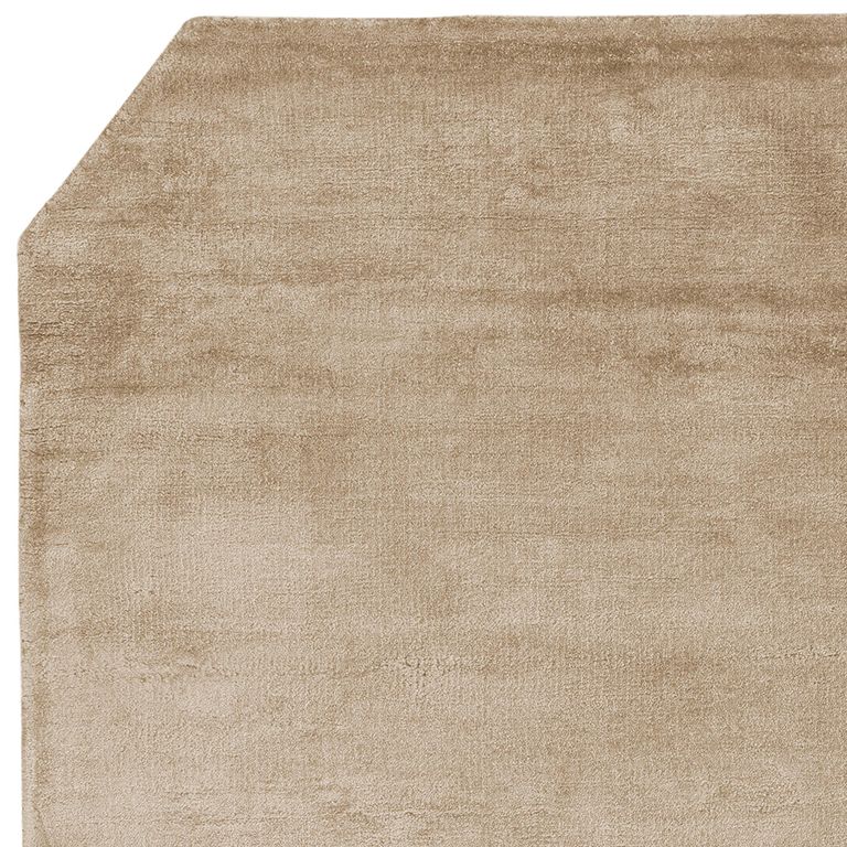 Contemporary Plain Gleam Rug - Moleskin - Sizes Available
