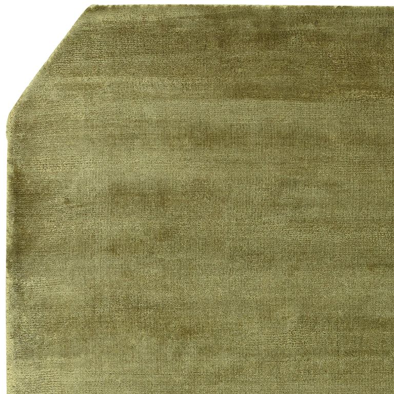 Contemporary Plain Gleam Rug - Sage - Sizes Available