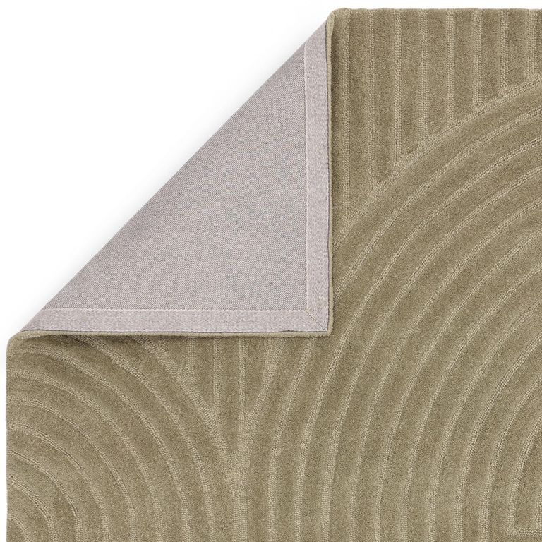 Contemporary Plain Hague Rug - Sage - Sizes Available
