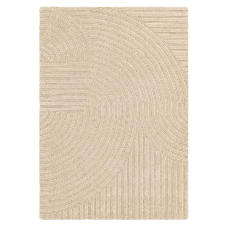 Contemporary Plain Hague Rug - Sand - Sizes Available