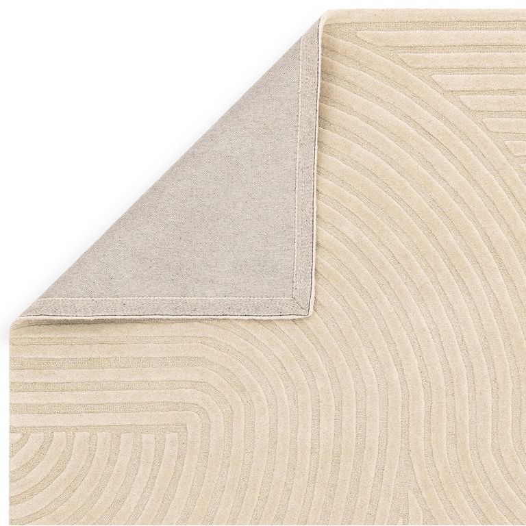 Contemporary Plain Hague Rug - Sand - Sizes Available