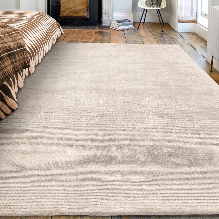 Contemporary Plain Reko Rug - Putty - Sizes Available