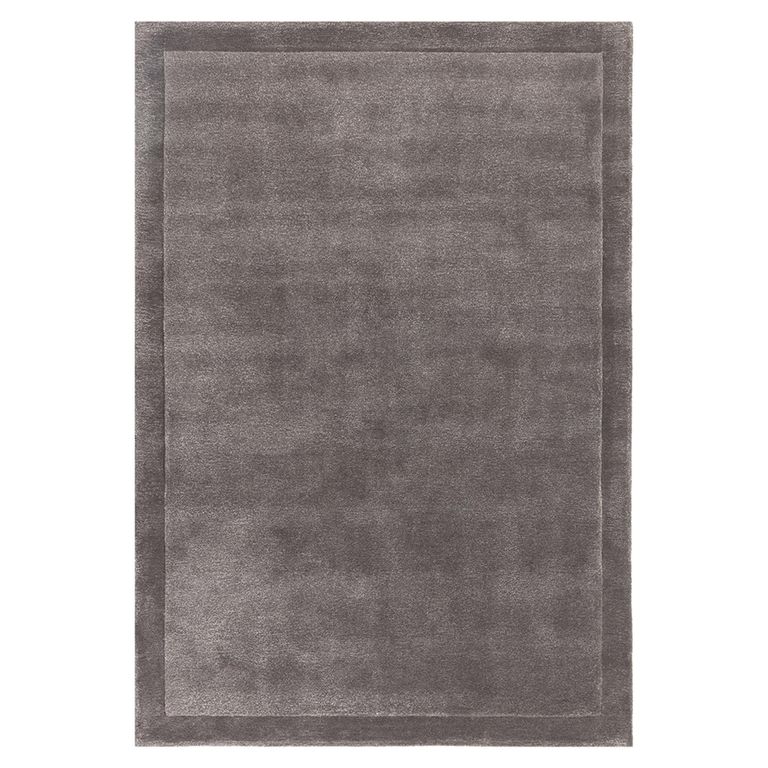 Contemporary Plain Rise Rug - Charcoal - Sizes Available