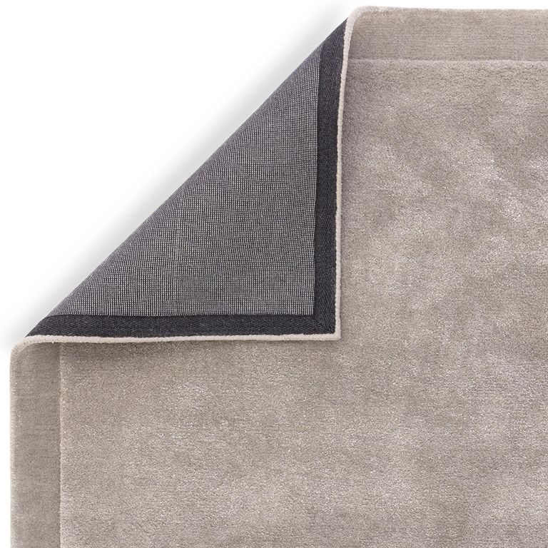 Contemporary Plain Rise Rug - Silver - Sizes Available