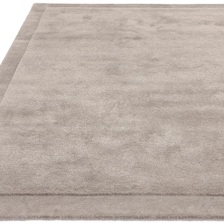 Contemporary Plain Rise Rug - Silver - Sizes Available