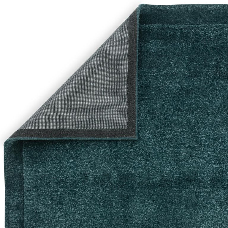 Contemporary Plain Rise Rug - Teal - Sizes Available