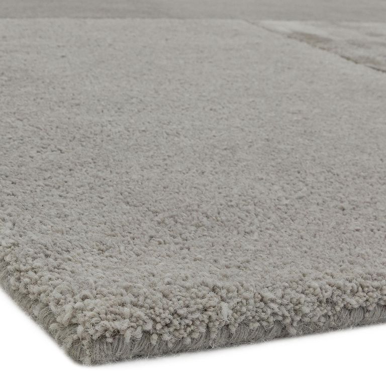 Contemporary Plain Tate Tonal Textures Rug - Silver - Sizes Available