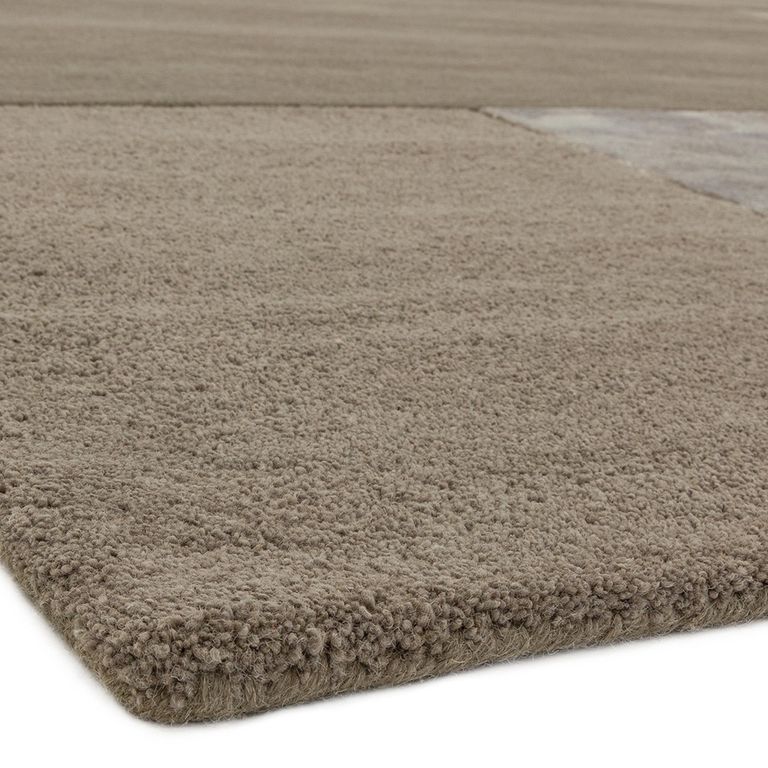 Contemporary Plain Tate Tonal Textures Rug - Smoke - 120cm x 170cm