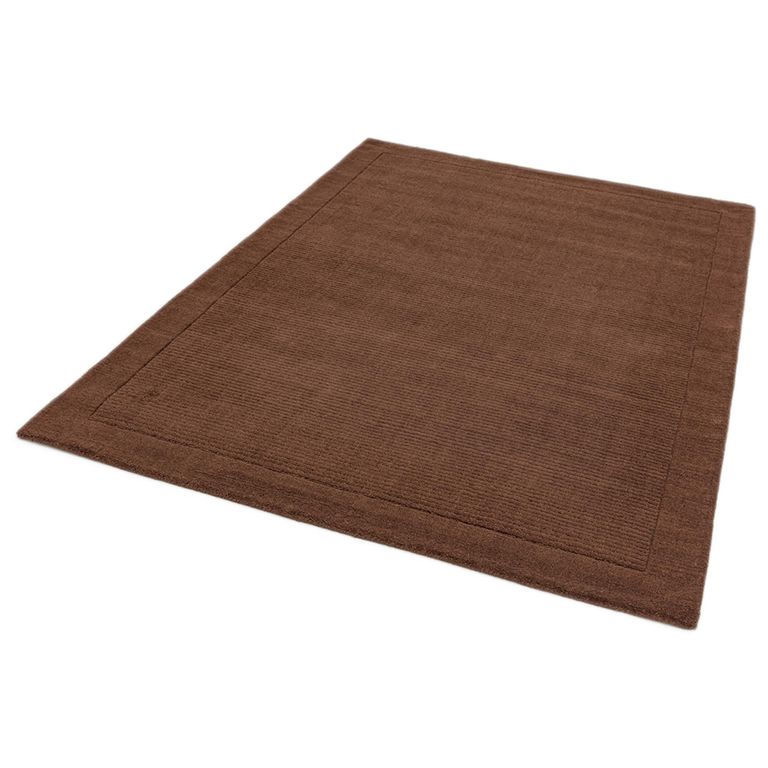 Contemporary Plain York Rug - Chocolate - Sizes Available