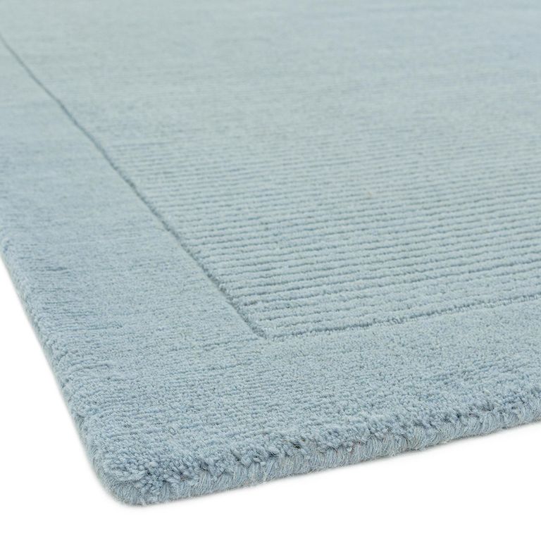 Contemporary Plain York Rug - Duck Egg - Sizes Available