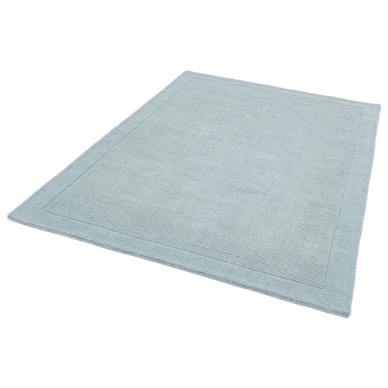 Contemporary Plain York Rug - Duck Egg - Sizes Available