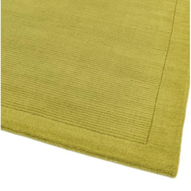 Contemporary Plain York Rug - Green - Sizes Available
