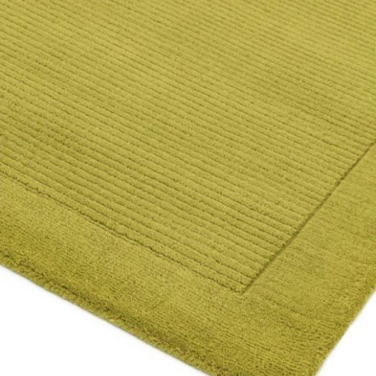 Contemporary Plain York Rug - Green - Sizes Available
