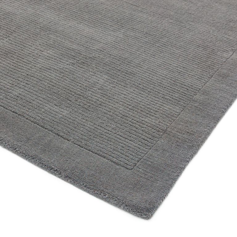 Contemporary Plain York Rug - Grey - Sizes Available