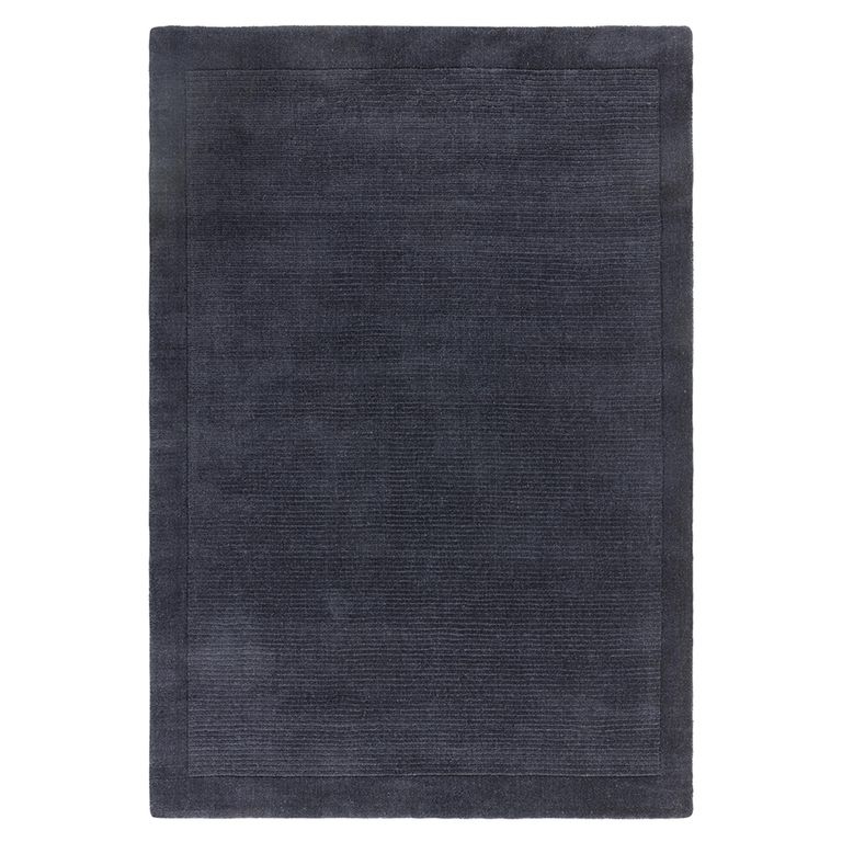 Contemporary Plain York Rug - Navy - Sizes Available