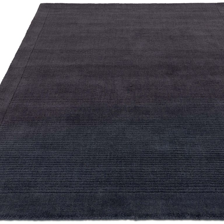 Contemporary Plain York Rug - Navy - Sizes Available